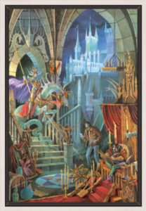 Cadre argent de la toile Appel d'Atout de Florence Magnin au format L (A2)