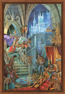 Cadre noix de la toile Appel d'Atout de Florence Magnin au format L (A2)
