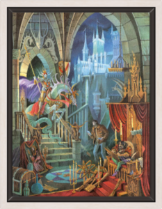 Cadre argent de la toile Appel d'Atout de Florence Magnin au format M (A3)