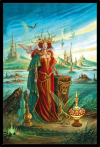Cadre noir de la toile Morgane de Florence Magnin au format XXL (A0)