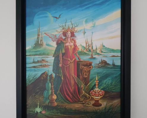 Photo de la toile Morgane de Florence Magnin au format A3 (M) avec cadre noir