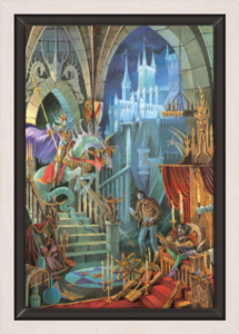 Cadre argent de la toile Appel d'Atout de Florence Magnin au format S (A4)