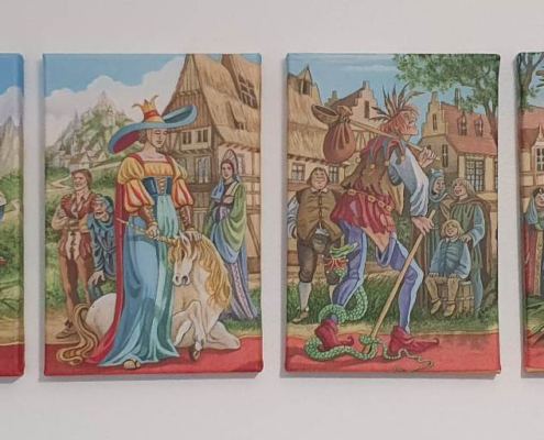 Photo du chemin central du Tarot de la Marelle de Florence Magnin