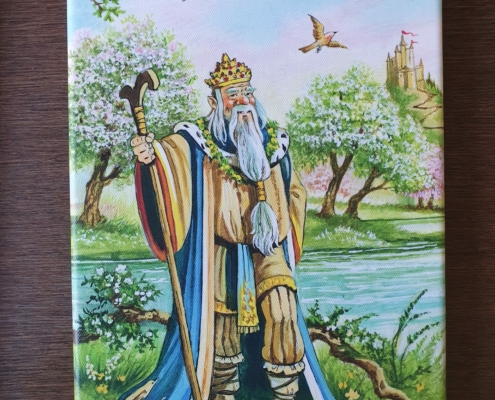 Toile Le Roi de Bâtons de Florence Magnin