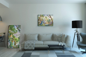 Toile La Naissance des dragons de Florence Magnin format XL (A1) sans cadre