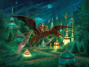 Dragon nocturne de Florence Magnin