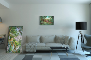 Toile La Clairière de Florence Magnin au format L (A2) sans cadre