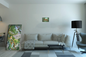 Toile La Clairière de Florence Magnin au format S (A4) sans cadre