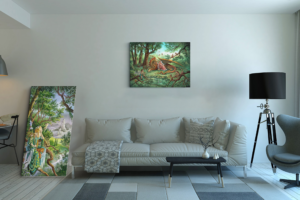 Toile La Clairière de Florence Magnin au format XL (A1) sans cadre