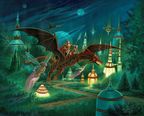 Dragon nocturne de Florence Magnin