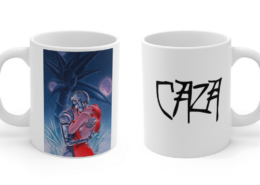 Caza Mug Defile Robots Deux cotes Les deux faces du mug Défilé de Robots de Philippe Caza