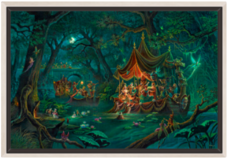 Toile Beltane Nocturne de Florence Magnin en format L avec cadre argenté