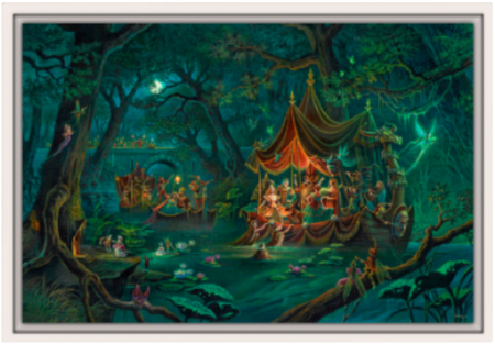 Toile Beltane Nocturne de Florence Magnin en format L avec cadre blanc