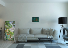Beltane nocturne, une reproduction sur toile de Florence Magnin, en format M