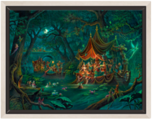 Toile Beltane Nocturne de Florence Magnin en format M avec cadre argenté
