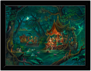 Toile Beltane Nocturne de Florence Magnin en format M avec cadre noir