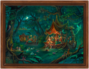 Toile Beltane Nocturne de Florence Magnin en format M avec cadre noix