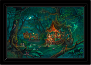 Toile Beltane Nocturne de Florence Magnin en format S avec cadre noir