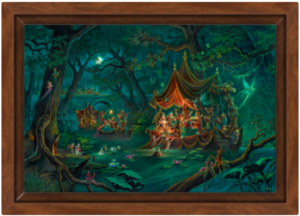 Toile Beltane Nocturne de Florence Magnin en format S avec cadre noix