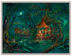 Toile Beltane Nocturne de Florence Magnin en format XL avec cadre blanc