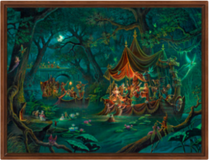 Toile Beltane Nocturne de Florence Magnin en format XL avec cadre noix