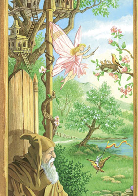 Le Printemps, toile extraite du quadriptyque L'Enfance de Florence Magnin