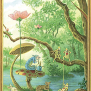 Enfance-B-Ete L'Eté, toile extraite du quadriptyque Enfance de Florence Magnin