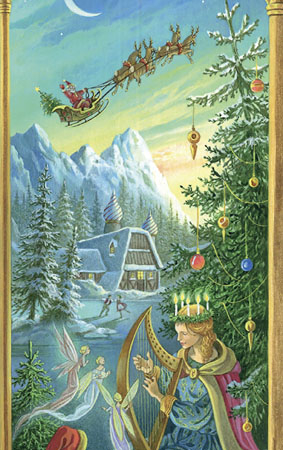 L'Hiver, toile extraite du quadriptyque L'Enfance de Florence Magnin