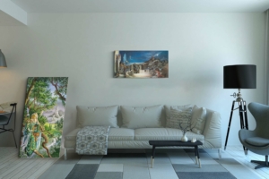 Ambre, reproduction sur toile de Florence Magnin, en format L panoramique sans cadre