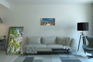 Ambre, reproduction sur toile de Florence Magnin, en format M panoramique sans cadre