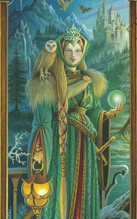 L'hiver, toile extraite du quadriptyque Les Quatre Saisons de Florence Magnin