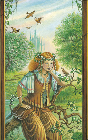 Le Printemps, toile extraite du quadriptyque Les Quatre Saisons de Florence Magnin