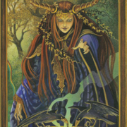 Quatre saisons-D-automne L'Automne, toile extraite du quadriptyque Les Quatre Saisons de Florence Magnin