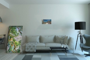 Ambre, reproduction sur toile de Florence Magnin, en format S panoramique sans cadre
