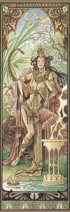 La Femme Serpent, toile de Florence Magnin