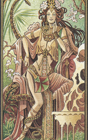 La Femme Serpent, toile de Florence Magnin