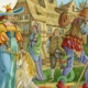 Bandeau de la fresque du Tarot de la Marelle de Florence Magnin