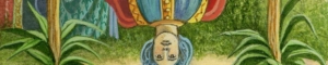 Bandeau pour la toile Le Pendu tirée de la fresque du Tarot de la Marelle de Florence Magnin