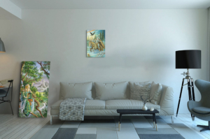 Toile Cavalier de Bâtons au Format L (A2) sans cadre