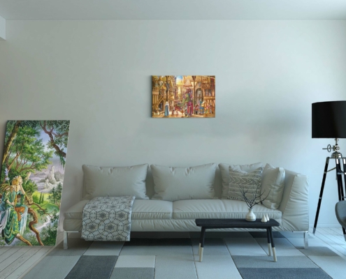 Magnin-Auberge de la sirene contexte-L Toile l'Auberge de la Sirène format L (A2) sans cadre