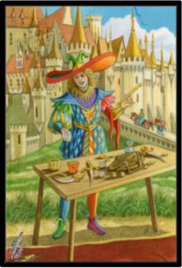 Cadre noir de la toile Le Bateleur de Florence Magnin au format XXL (A0)