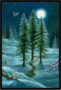 Cadre noir de la toile Trois de Bâtons de Florence Magnin au format XXL (A0)