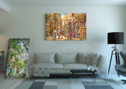 Magnin-Auberge de la Sirène contexte-XXL Toile L'Auberge de la Sirène de Florence Magnin au format XXL (A0) sans cadre