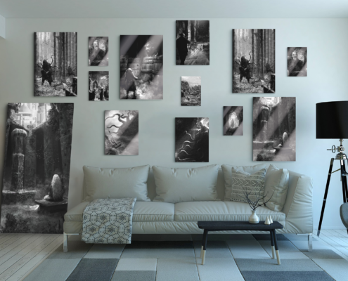 Présentation des différentes tailles et illustration de Sébastien Ecosse