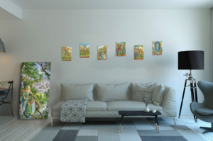 Présentation de toute la série des Arcanes majeurs de la Marelle en format S (A4) sans cadre