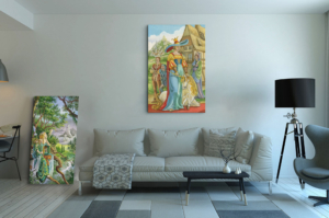 Présentation de la toile La Force format XXL (A0) sans cadre