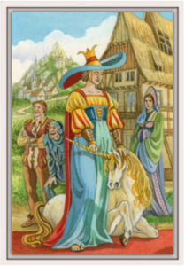 Cadre blanc de la toile La Force de Florence Magnin au format L (A2)