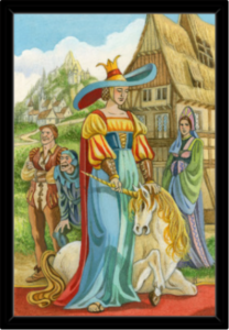 Cadre noir de la toile La Force de Florence Magnin au format L (A2)