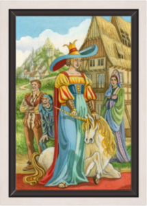 Cadre argent de la toile La Force de Florence Magnin au format S (A4)