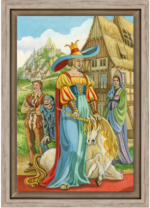 Cadre chêne de la toile La Force de Florence Magnin au format S (A4)